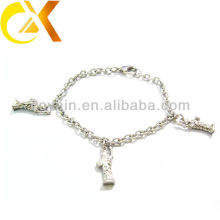 stainless steel jewelry bracelet with statue pendant for lovely girl